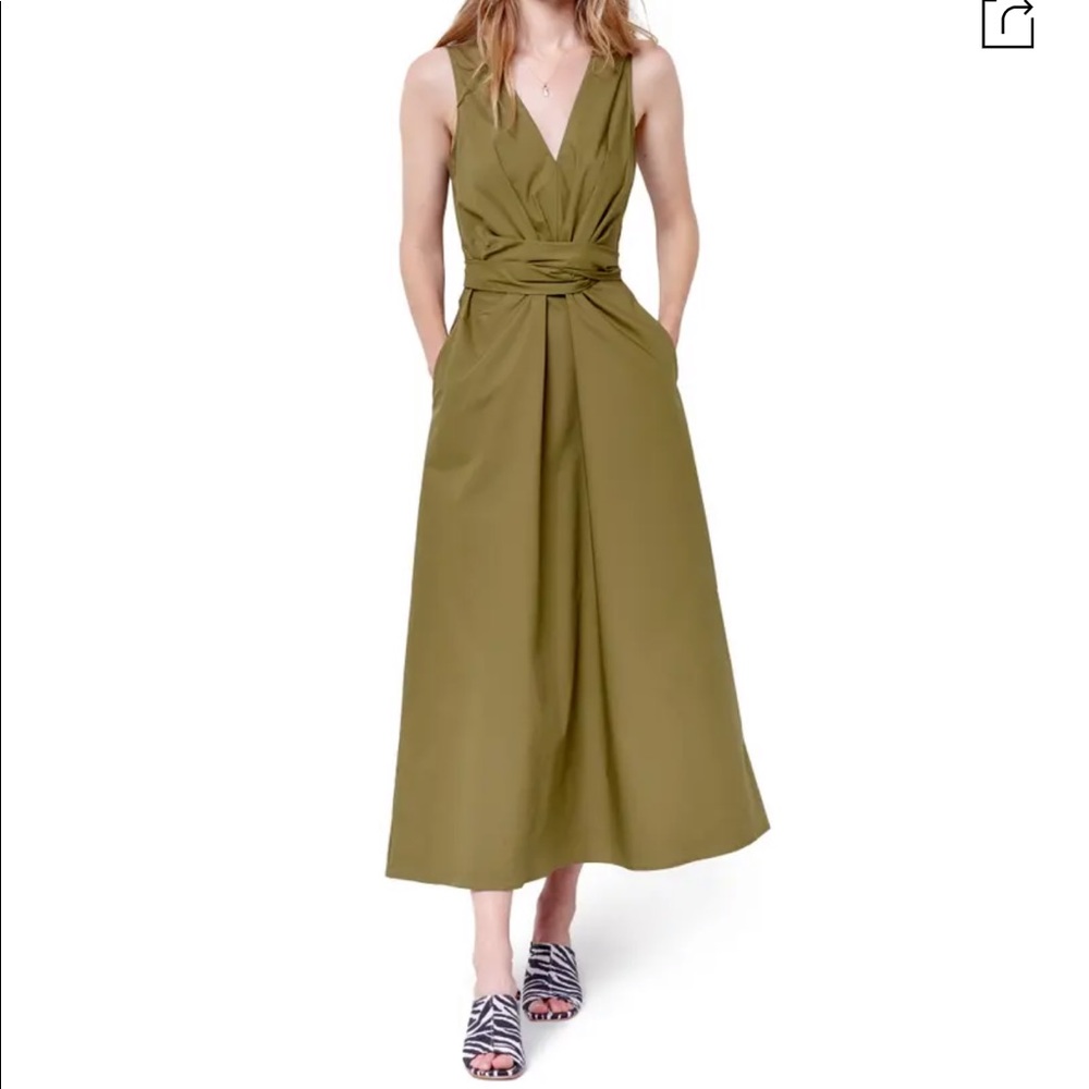 Corey Lynn Calter Green Midi Dress